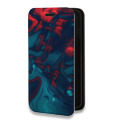 Дизайнерский горизонтальный чехол-книжка для Iphone 11 Pro Max Размытые краски