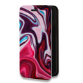 Дизайнерский горизонтальный чехол-книжка для Iphone 12 Pro Размытые краски