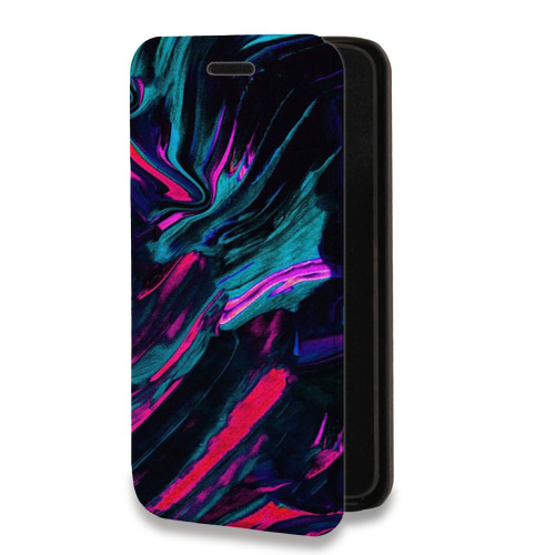 Дизайнерский горизонтальный чехол-книжка для Samsung Galaxy A32 Размытые краски