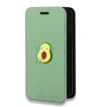 Дизайнерский горизонтальный чехол-книжка для Realme C11 Веселое авокадо