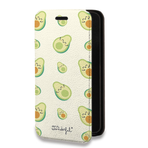 Дизайнерский горизонтальный чехол-книжка для Samsung Galaxy S10 Lite Веселое авокадо