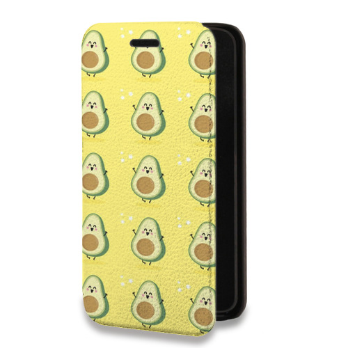 Дизайнерский горизонтальный чехол-книжка для Iphone 13 Pro Веселое авокадо