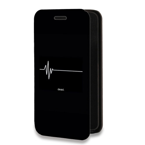 Дизайнерский горизонтальный чехол-книжка для Nokia 1.4 Черно и кратко