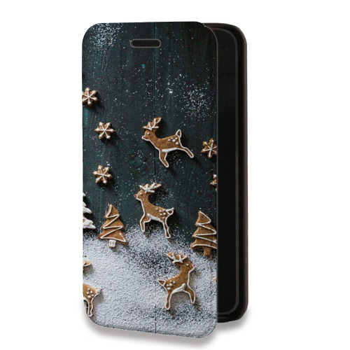 Дизайнерский горизонтальный чехол-книжка для Iphone 7 Christmas 2020