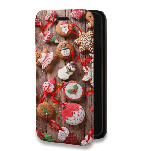 Дизайнерский горизонтальный чехол-книжка для Alcatel One Touch Idol 2 mini Christmas 2020