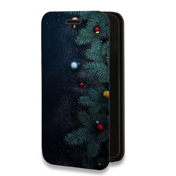 Дизайнерский горизонтальный чехол-книжка для Huawei Honor 30S Christmas 2020 (на заказ)