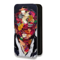 Дизайнерский горизонтальный чехол-книжка для Huawei Y6p Портреты мазками