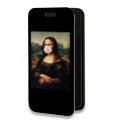 Дизайнерский горизонтальный чехол-книжка для Iphone 12 Pro Мона Лиза