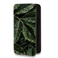 Дизайнерский горизонтальный чехол-книжка для Huawei Honor 30 Нуарные листья