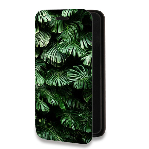 Дизайнерский горизонтальный чехол-книжка для Huawei Mate 10 Нуарные листья