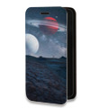 Дизайнерский горизонтальный чехол-книжка для Samsung Galaxy S10 Lite Магический космос