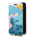 Дизайнерский горизонтальный чехол-книжка для Iphone 7 Мазки краски