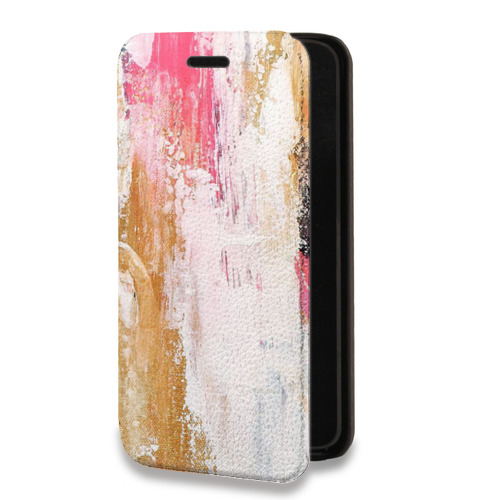 Дизайнерский горизонтальный чехол-книжка для Iphone 14 Мазки краски