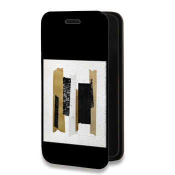 Дизайнерский горизонтальный чехол-книжка для Huawei Honor 9A Стильные абстракции (на заказ)