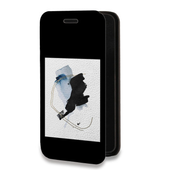 Дизайнерский горизонтальный чехол-книжка для Huawei Honor 30S Стильные абстракции (на заказ)