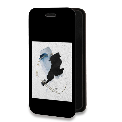 Дизайнерский горизонтальный чехол-книжка для Huawei Honor 50 Lite Стильные абстракции