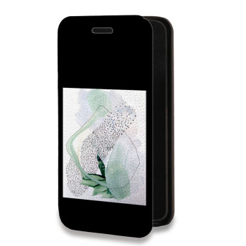 Дизайнерский горизонтальный чехол-книжка для Huawei Honor 9A Стильные абстракции (на заказ)