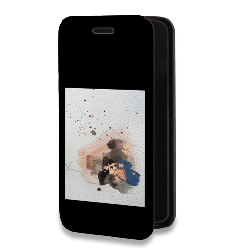Дизайнерский горизонтальный чехол-книжка для Samsung Galaxy S22 Ultra Стильные абстракции