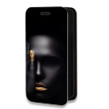 Дизайнерский горизонтальный чехол-книжка для Iphone 12 Pro Max Черное золото