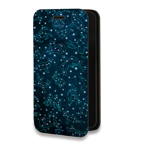 Дизайнерский горизонтальный чехол-книжка для Iphone 7 Созвездия