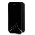 Дизайнерский горизонтальный чехол-книжка для Iphone 14 Pro Max Минимализм на черном
