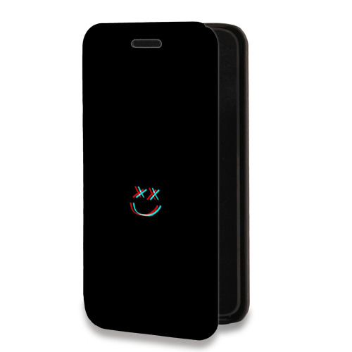 Дизайнерский горизонтальный чехол-книжка для Microsoft Lumia 640 XL Минимализм на черном