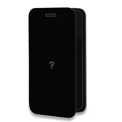 Дизайнерский горизонтальный чехол-книжка для Xiaomi RedMi Note 8 Минимализм на черном