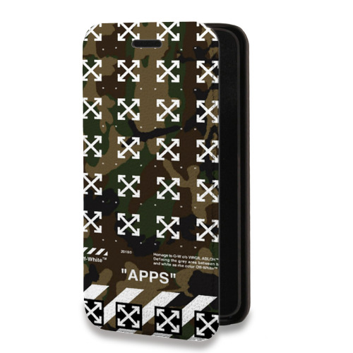 Дизайнерский горизонтальный чехол-книжка для Iphone 13 Pro Max Хайп и мода