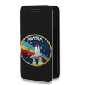 Дизайнерский горизонтальный чехол-книжка для Nokia 7 NASA