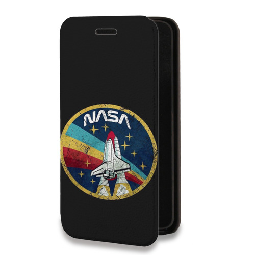 Дизайнерский горизонтальный чехол-книжка для Iphone Xr NASA