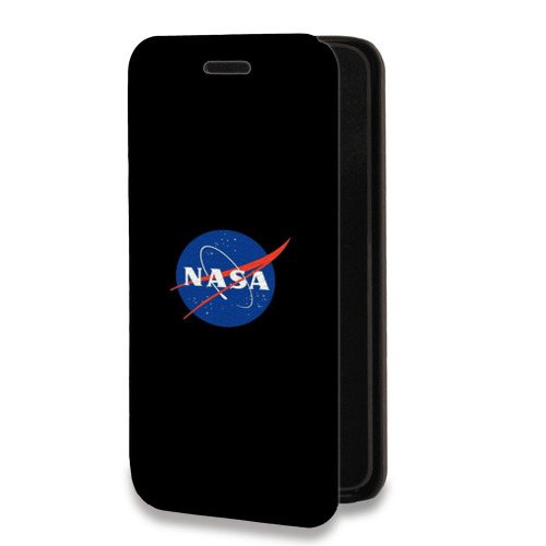 Дизайнерский горизонтальный чехол-книжка для Iphone 12 Pro NASA