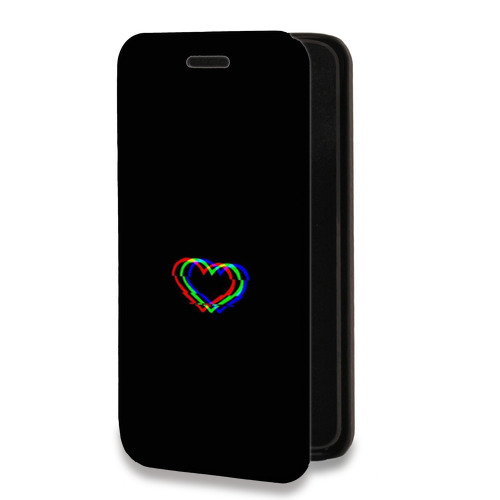 Дизайнерский горизонтальный чехол-книжка для Iphone 12 Pro Неоновые образы
