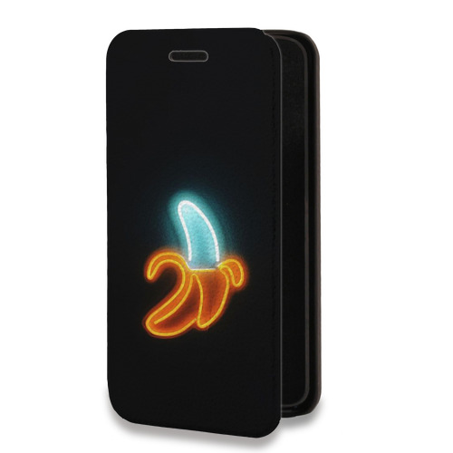 Дизайнерский горизонтальный чехол-книжка для OnePlus 6T Неоновые образы
