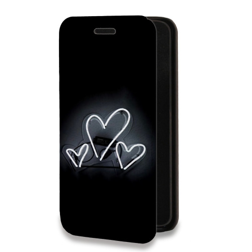 Дизайнерский горизонтальный чехол-книжка для Huawei P40 Lite E Неоновые образы