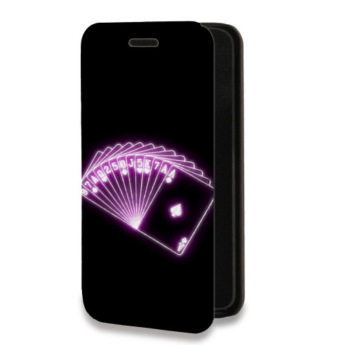 Дизайнерский горизонтальный чехол-книжка для Huawei Honor 30 Неоновые образы