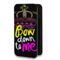 Дизайнерский горизонтальный чехол-книжка для Iphone 14 Pro Max Панк корона