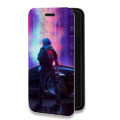 Дизайнерский горизонтальный чехол-книжка для Iphone 14 Pro Max Cyberpunk 2077