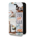 Дизайнерский горизонтальный чехол-книжка для Iphone 14 Pro Max Коллаж