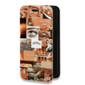 Дизайнерский горизонтальный чехол-книжка для Nokia G50 Коллаж
