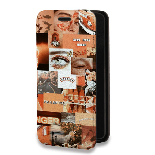 Дизайнерский горизонтальный чехол-книжка для Huawei Mate 10 Коллаж