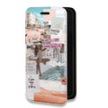 Дизайнерский горизонтальный чехол-книжка для Nokia G50 Коллаж