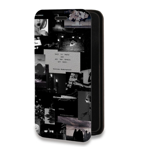 Дизайнерский горизонтальный чехол-книжка для Huawei Mate 10 Pro Коллаж
