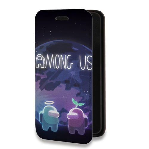 Дизайнерский горизонтальный чехол-книжка для Samsung Galaxy S10 Lite Among Us