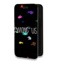 Дизайнерский горизонтальный чехол-книжка для Samsung Galaxy S20 FE Among Us