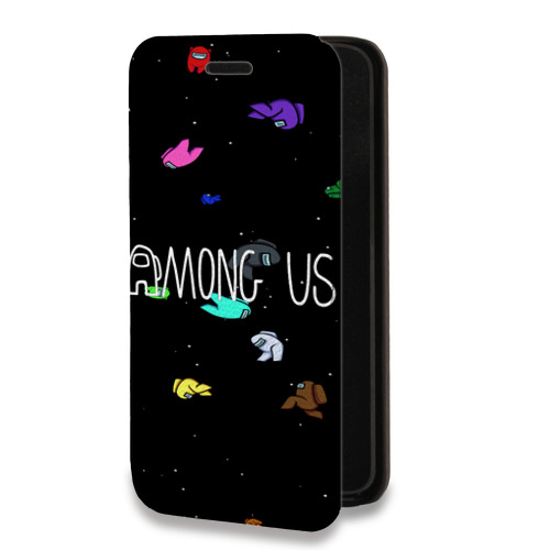 Дизайнерский горизонтальный чехол-книжка для Iphone Xr Among Us