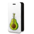 Дизайнерский горизонтальный чехол-книжка для Iphone 7 Plus / 8 Plus Авокадо