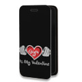 Дизайнерский горизонтальный чехол-книжка для Iphone 13 День Святого Валентина