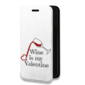 Дизайнерский горизонтальный чехол-книжка для Iphone 7 Plus / 8 Plus День Святого Валентина