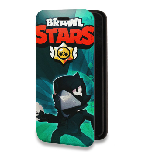 Дизайнерский горизонтальный чехол-книжка для Iphone 7 Brawl Stars