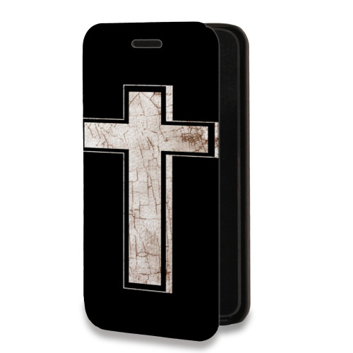 Дизайнерский горизонтальный чехол-книжка для Huawei Y6p Мир крестов